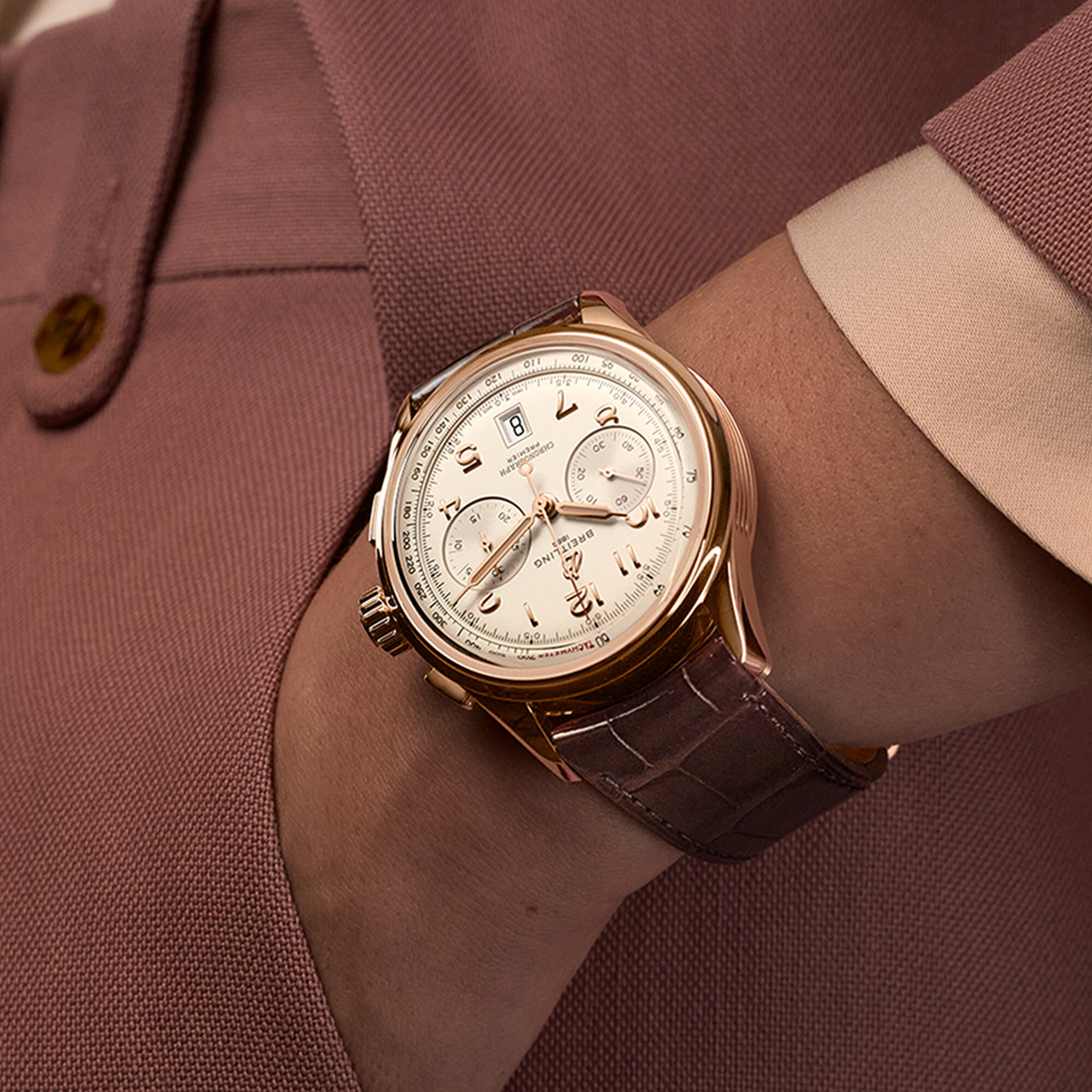 Premier B01 Automatic Chronograph 42 mm Red Gold Breitling